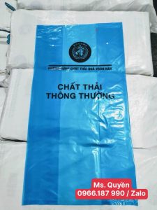 Sản xuất túi rác y tế màu xanh chất thải thông thường