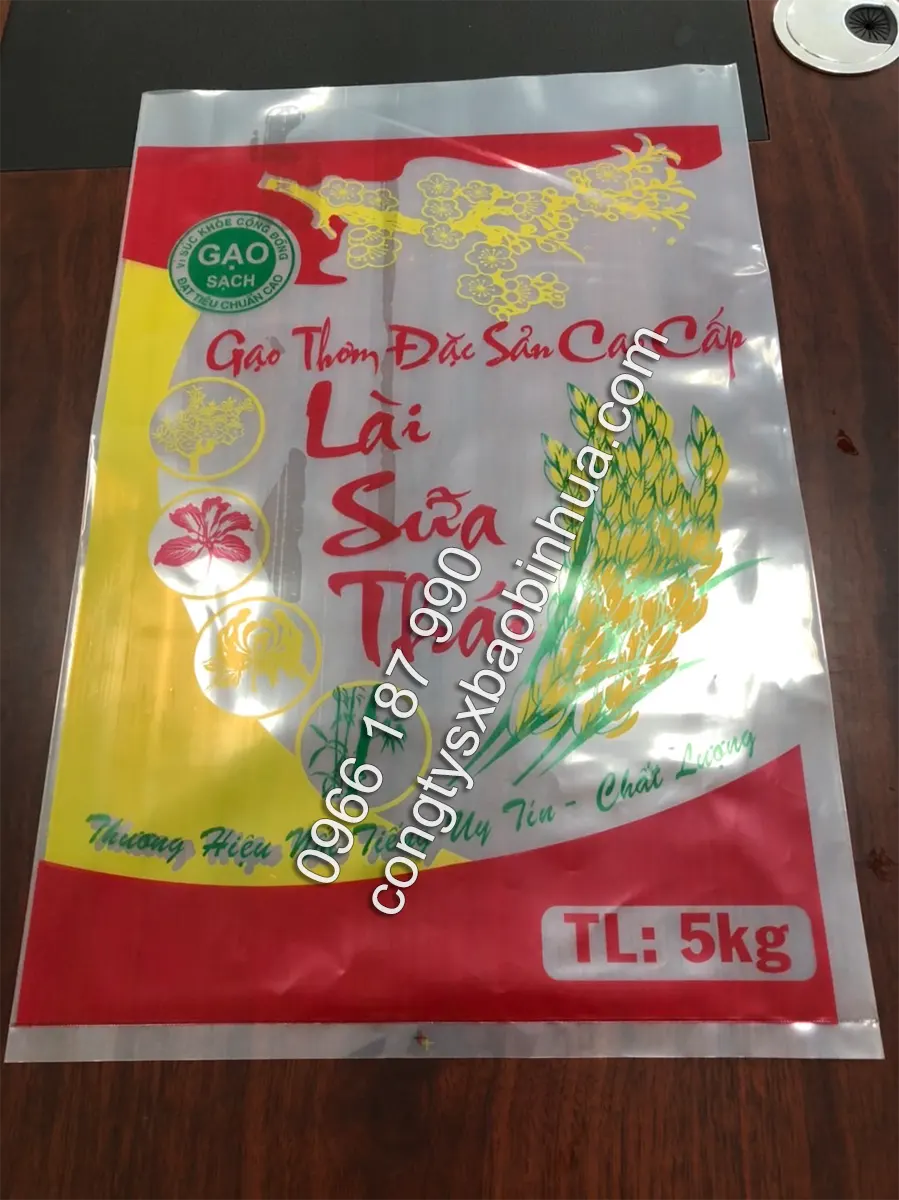 Túi PE in logo thương hiệu và họa tiết ngày tết - Ảnh 4