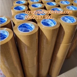 Sản xuất băng keo vàng đục dán thùng carton